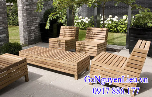 bàn ghế làm từ gỗ giá tỵ (gỗ teak) nhập khẩu