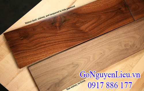 gỗ óc chó (gỗ walnut) khi hoàn thành