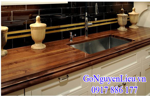 gỗ walnut (gỗ óc chó) làm nội thất nhà tắm