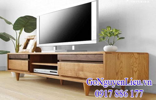 kệ đựng tivi làm bằng gỗ sồi (oak) nhập