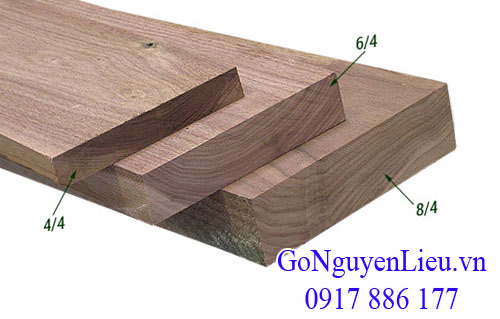 quy cách gỗ walnut (óc chó) Mỹ nhập khẩu